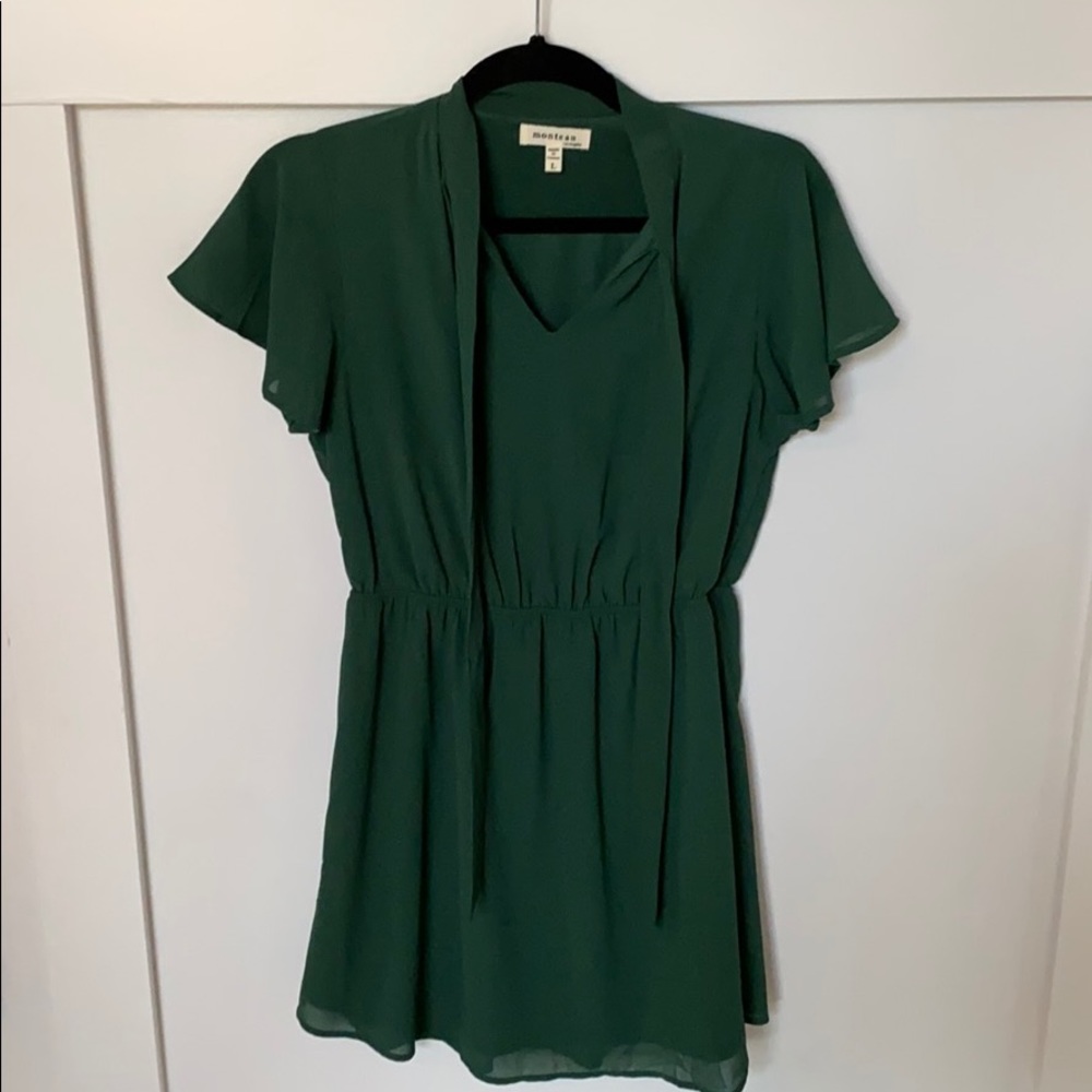 🌼Monteau Green short sleeve dress